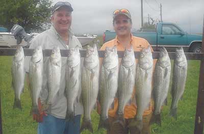 Photo of people with the fish they caught
